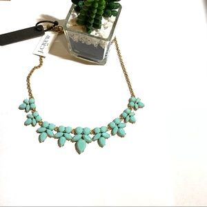 J.CREW|  Statement Aqua Petal Necklace NWT